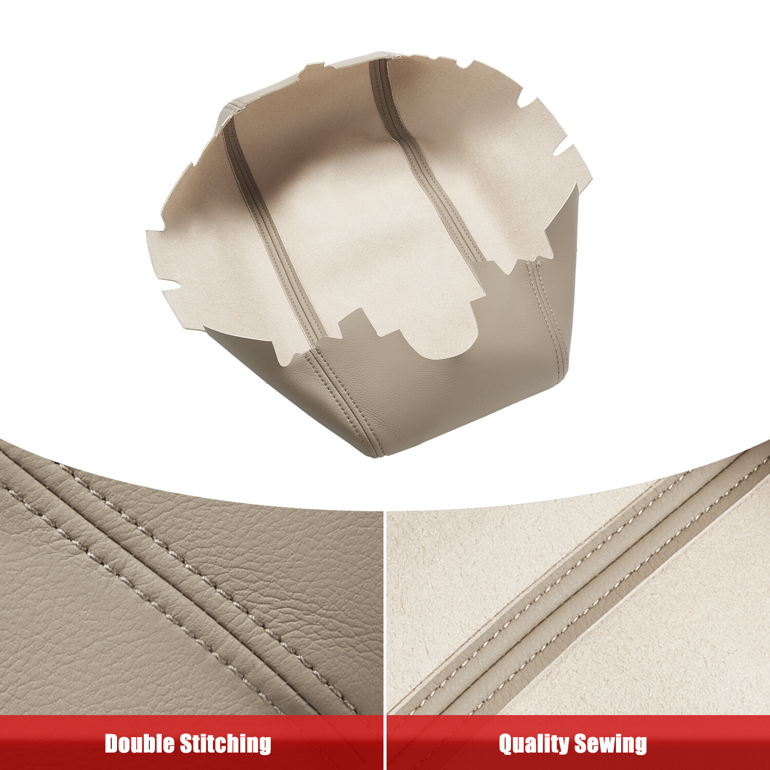 Fits 2011-2020 Jeep Grand Cherokee Middle Console Lid Armrest Leather Cover Tan