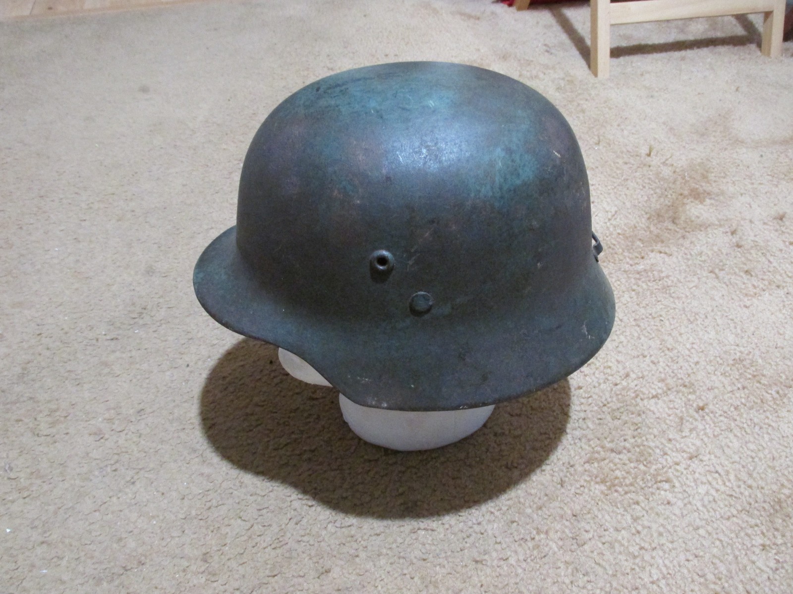 Hungarian ww2 Lego blue helmet GY (Gyor) 66