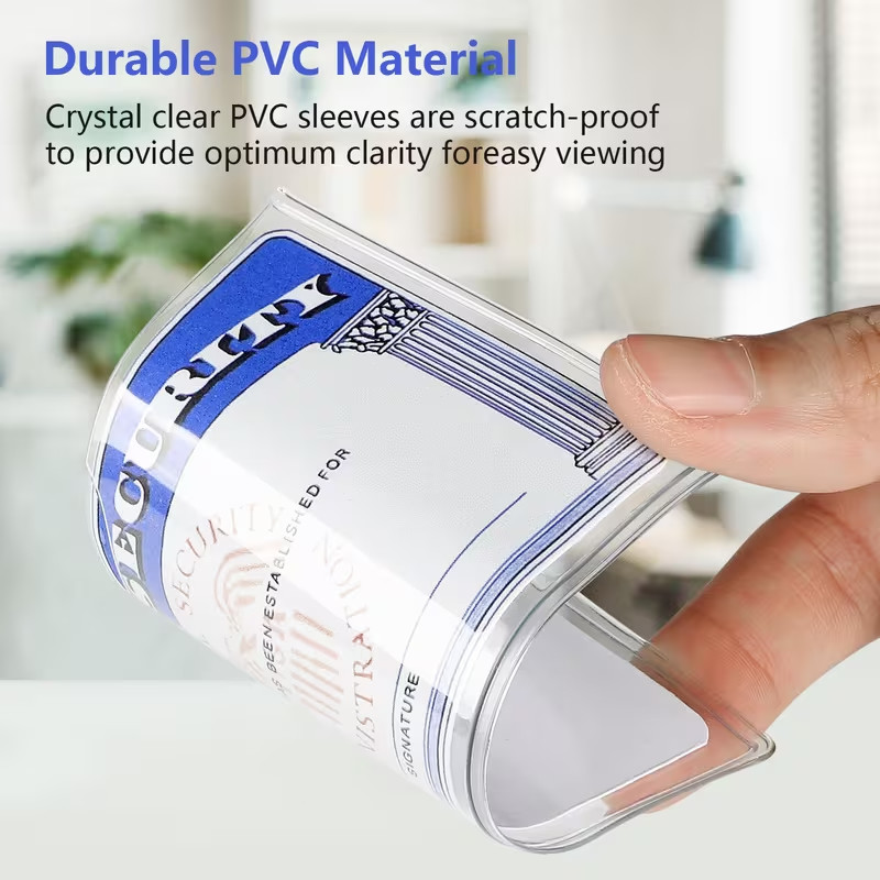 20 Medicare Card Holder Protector Sleeve Clear PVC For Credit Card Business Card