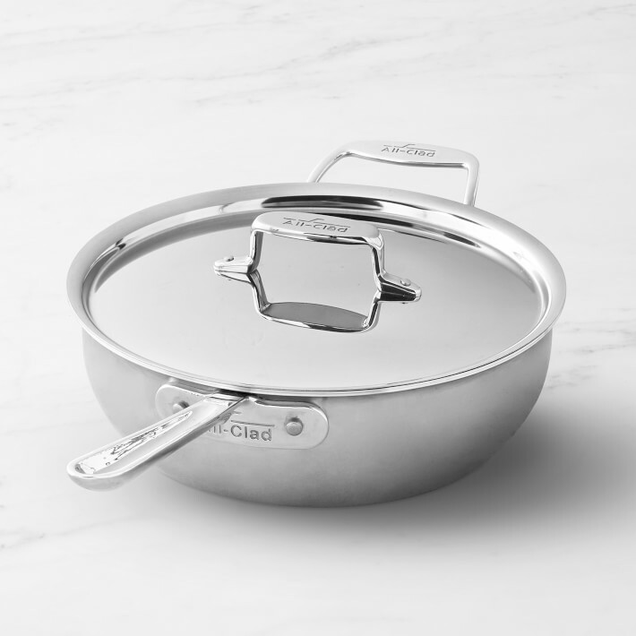 All-Clad d5 5-ply Stainless-Steel 4-Qt Essential  Pan NO LID (scratch)