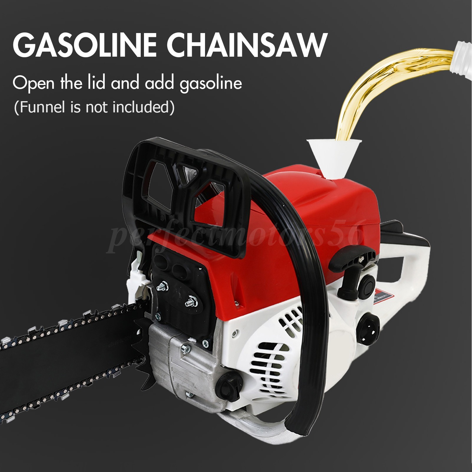 2-Stroke Gasoline Chainsaw 52 CC 20" Bar Power Engine Wood Cutting Gas Chain Saw