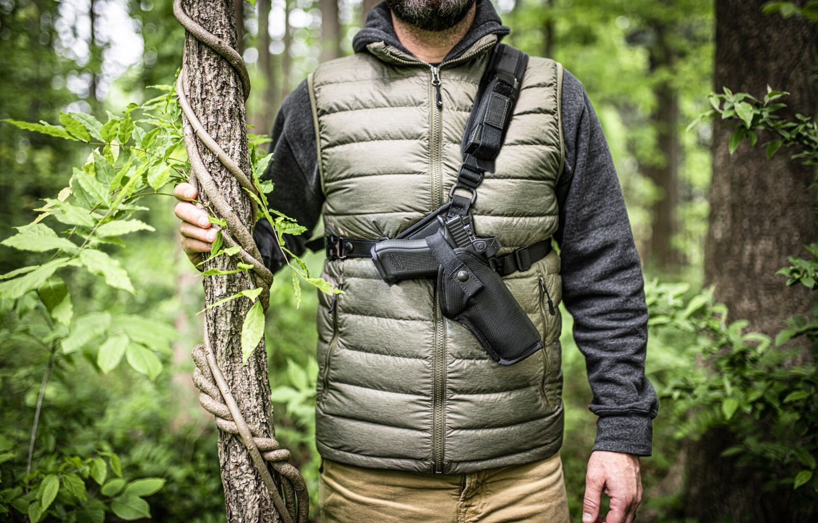 The Denali® Chest Holster - MADE IN THE USA - The ULTIMATE gun holster