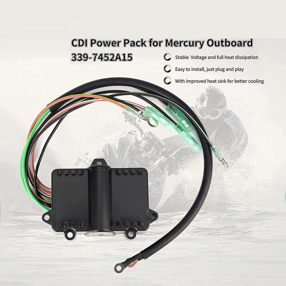 NEW Outboard Switch CDI Box For 84-98 Mercury Mariner 6hp-35hp 339-7452A19 2-Cyl