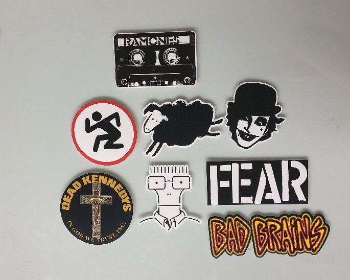 Punk Rock Sticker Pack - Misfits Minor Threat Social Distortion Descendants