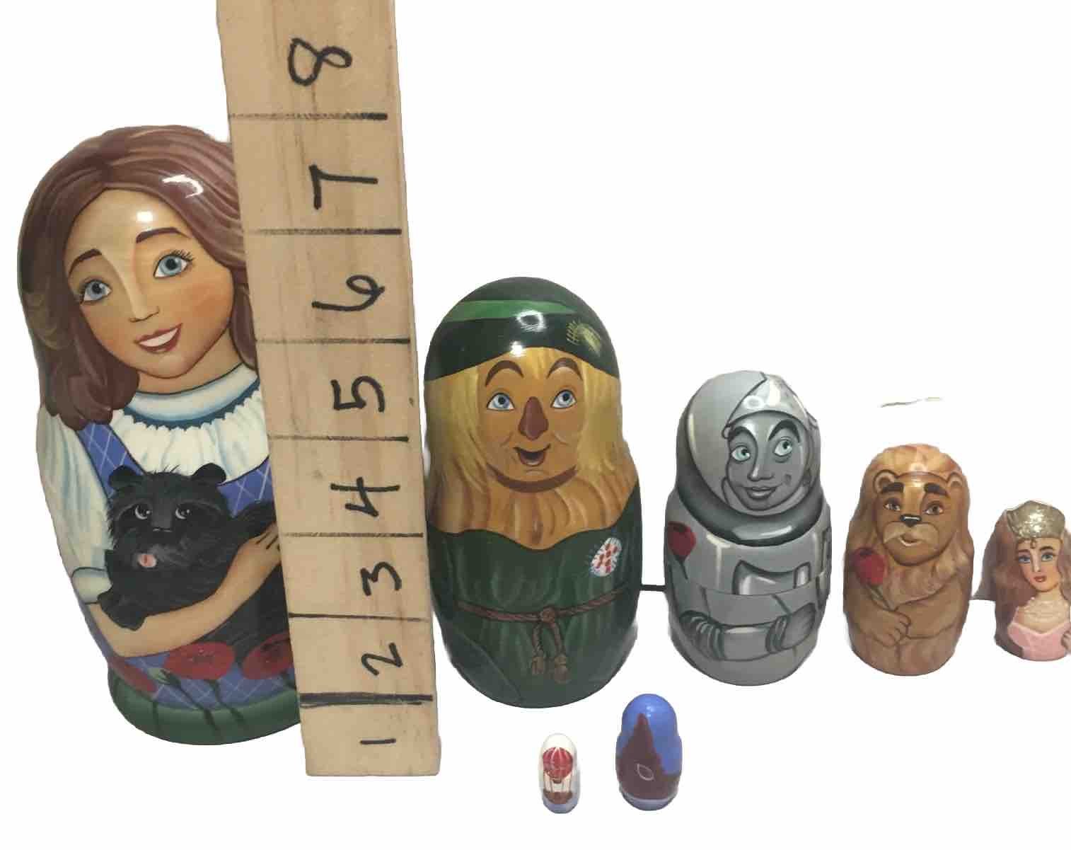 Wizard of Oz Golden Cockerel Collection Russian Nestling Dolls Signed by Artist
