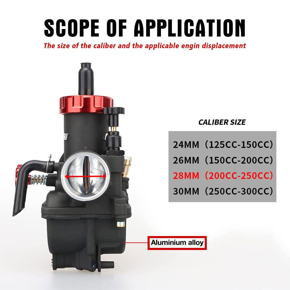 NIBBI PE28 Carburetor For Honda ATC200 ATC200X ATC200S 1983 1984 1985 1986 1987