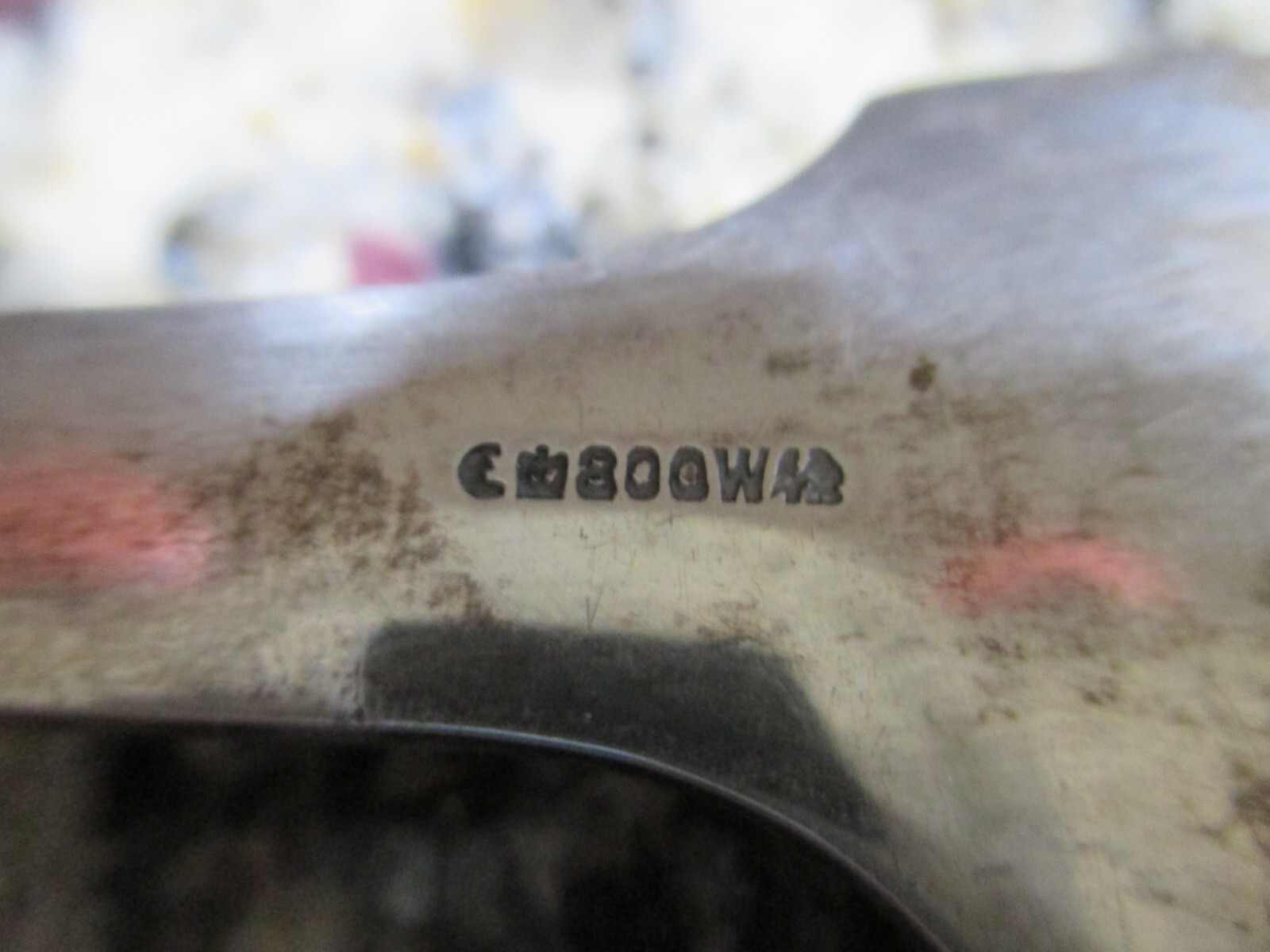 German Antique (1936) Solid Silver Soup Ladle 14" 800W 309 G 10.9 oz Vintage