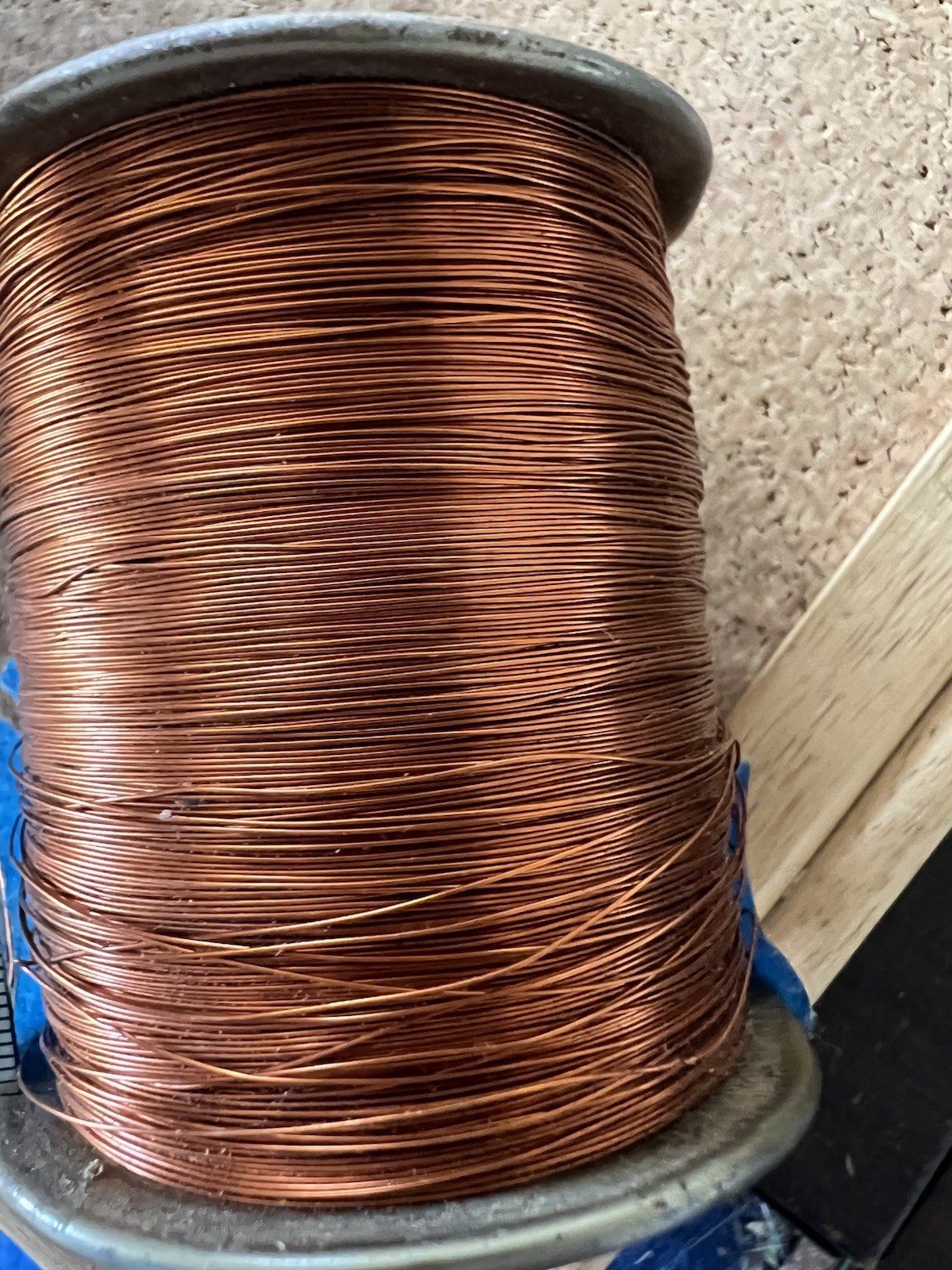 Vintage #30 Nylclad Copper Wire Spool