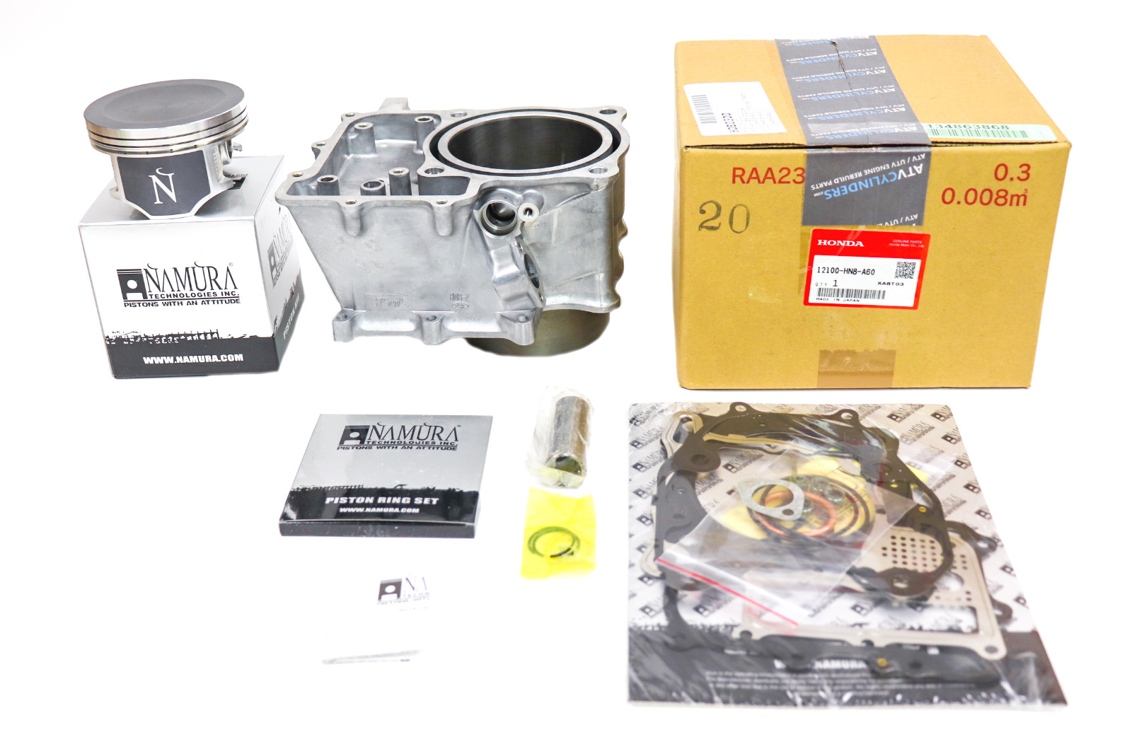 New 14-19 Honda UTV SXS700 SXS 700 Pioneer Cylinder Jug Piston Rings Gaskets OEM