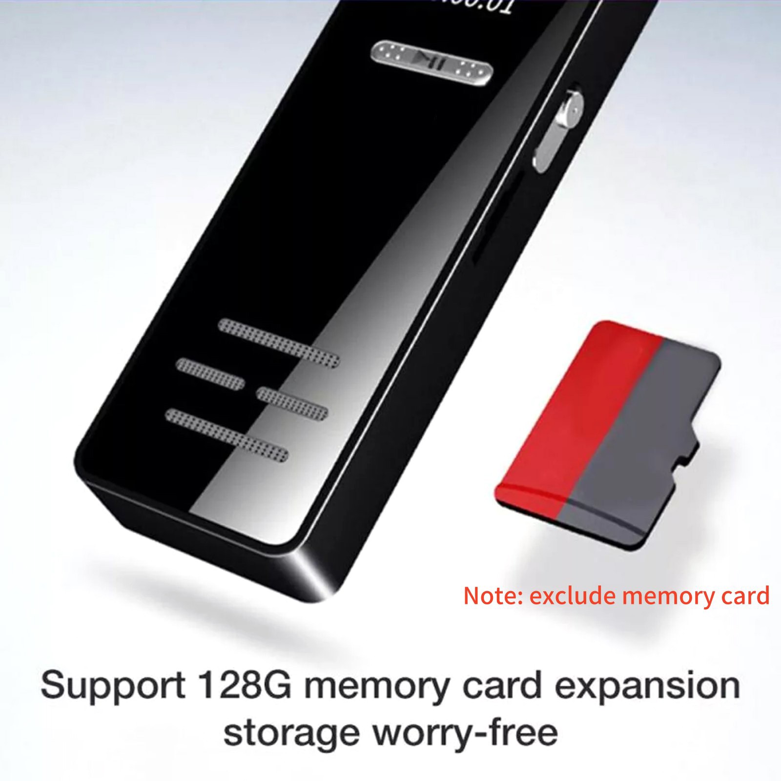 Mini Audio Recorder - HD Voice Activated Recorder with MP3 Playback 77x20mm