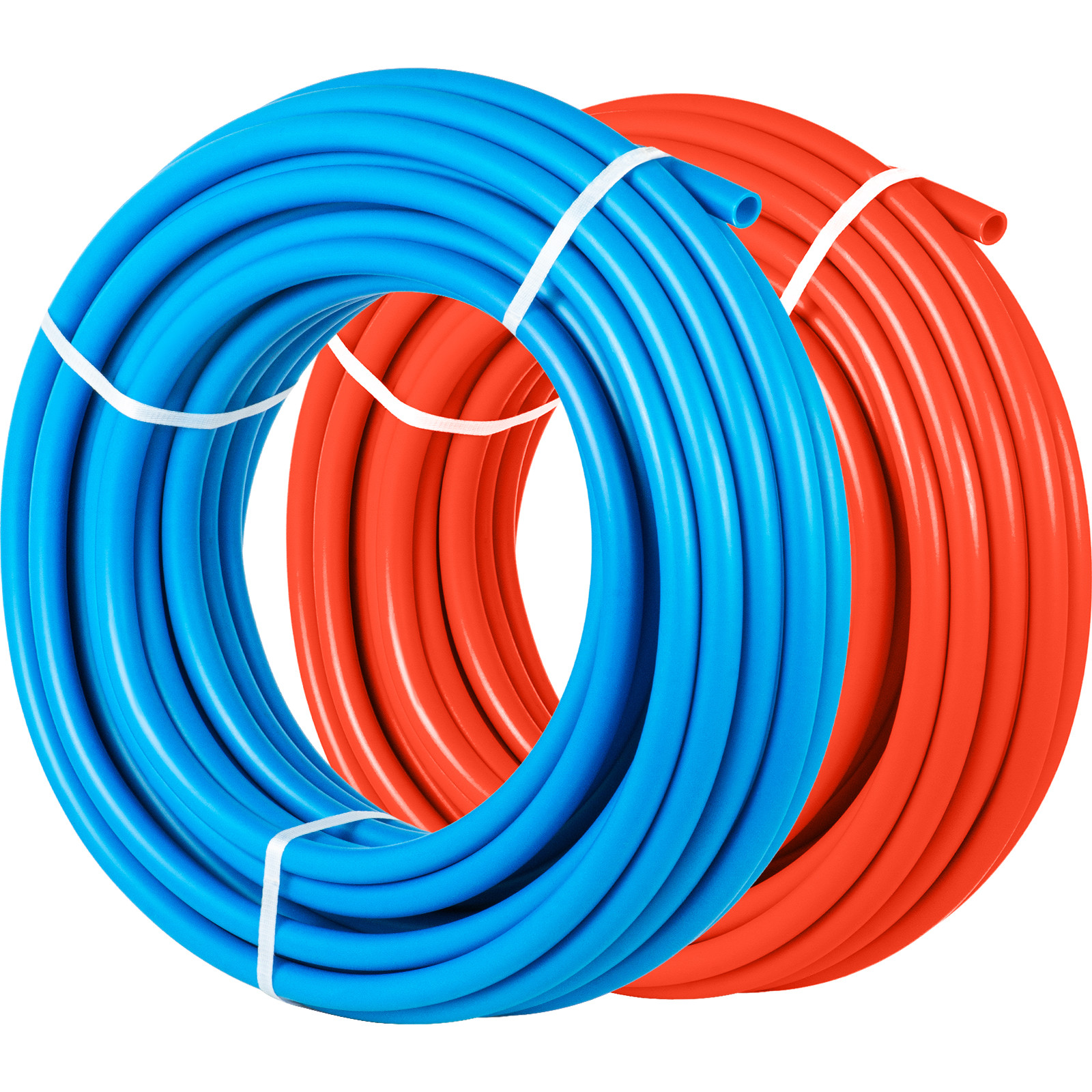 1/2" 2 X 100ft Red & Blue PEX Tubing For Potable Water w/ Cutter & Clamp