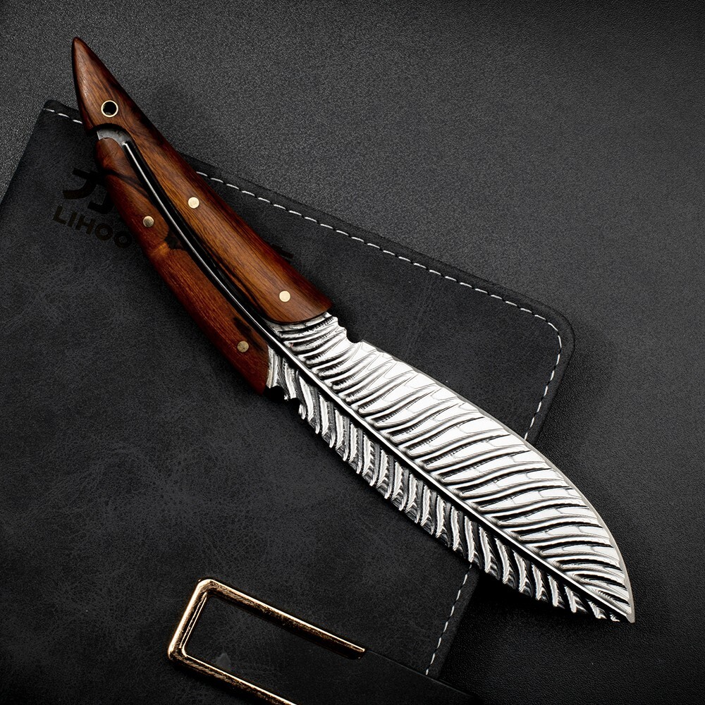 Damascus Steel Fixed Blade Knife Collectible Knives Fixed Blade Knife Full Tang