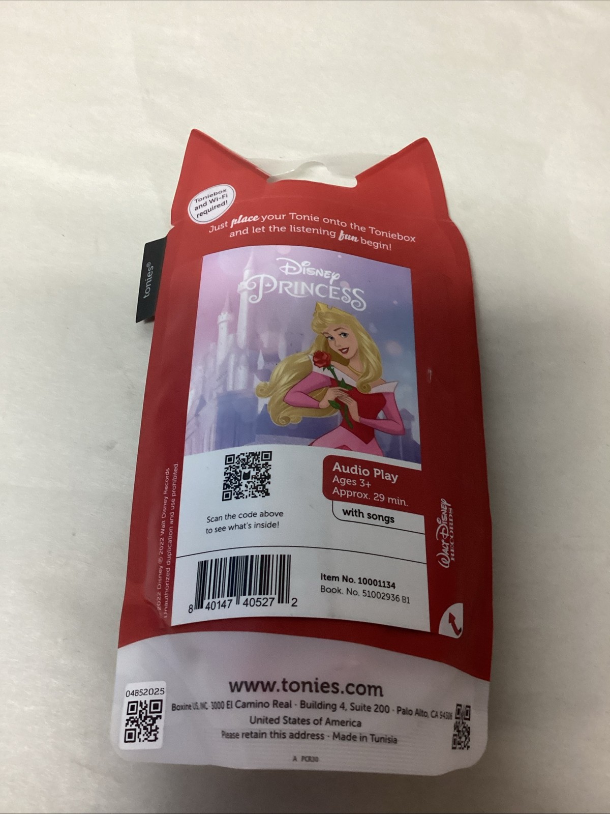 Tonies Disney Princess AURORA Audio Play Tonie Figurine for Toniebox NEW