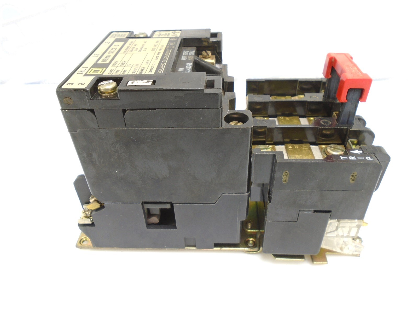 SQUARE-D - 8536-SBO2 SB02 - SZ 0 MOTOR STARTER 3HP/5HP Coil 480V 18A 600V TESTED