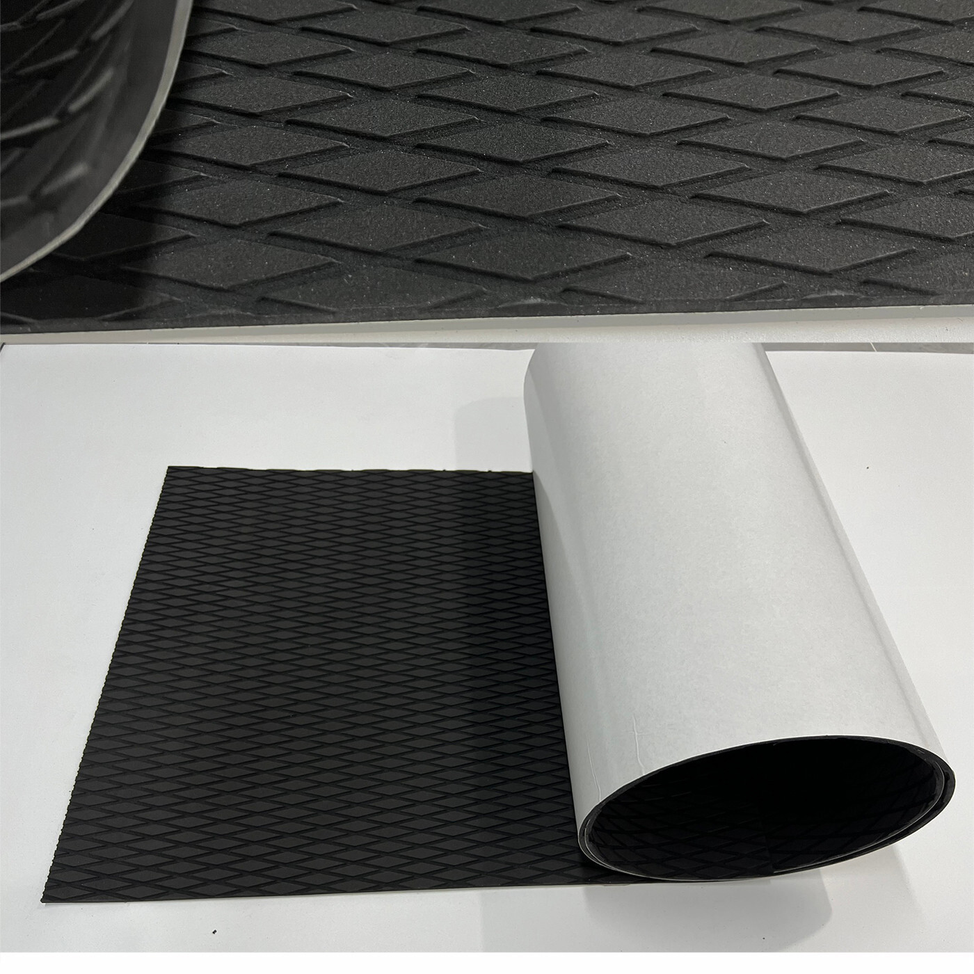 Black Diamond EVA Foam Boat Flooring Marine Decking Carpet , Kayak Surfboad Pad