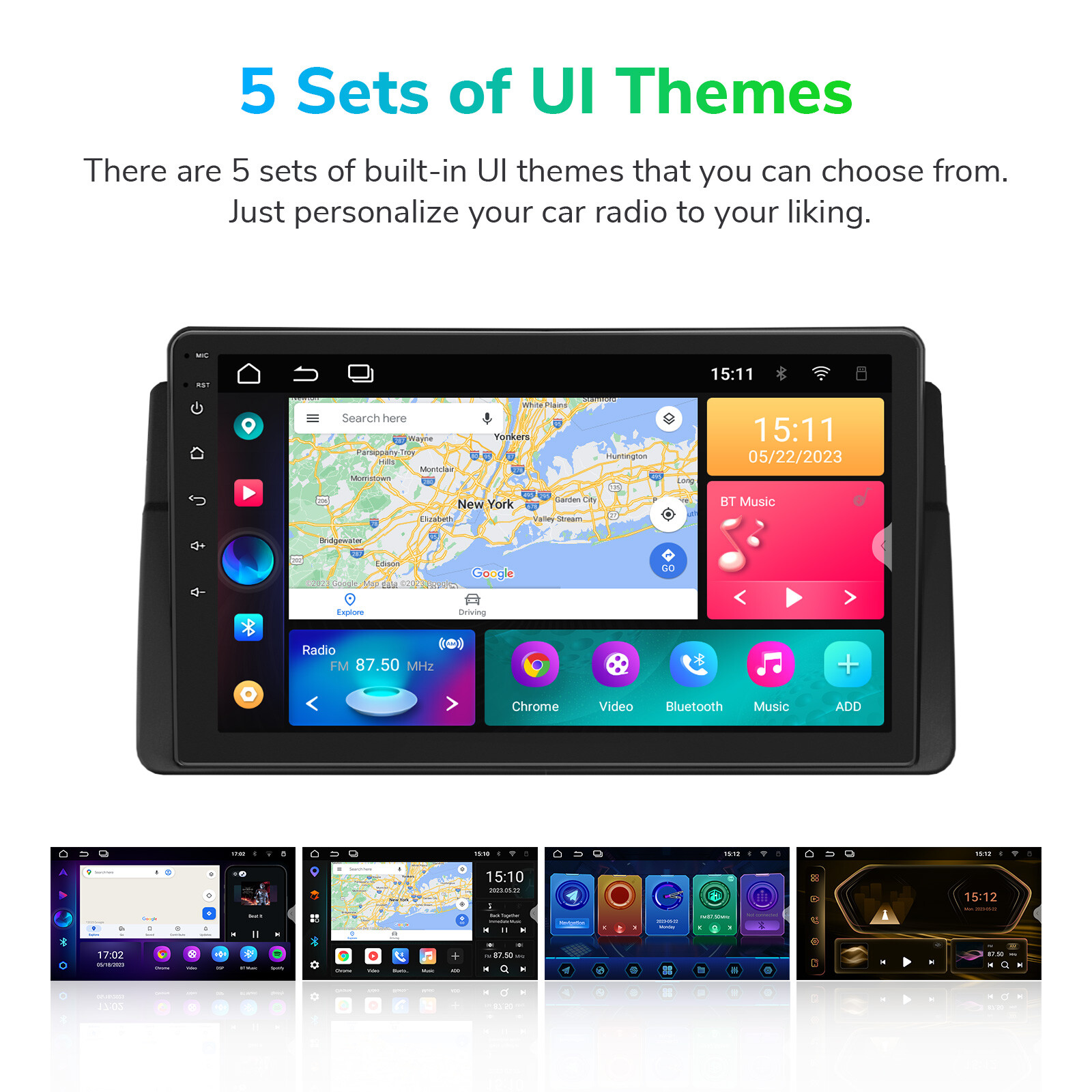 For BMW 3 Series E46 1999-2005 CarPlay Android 12 9" Car Stereo GPS Navi CarPlay