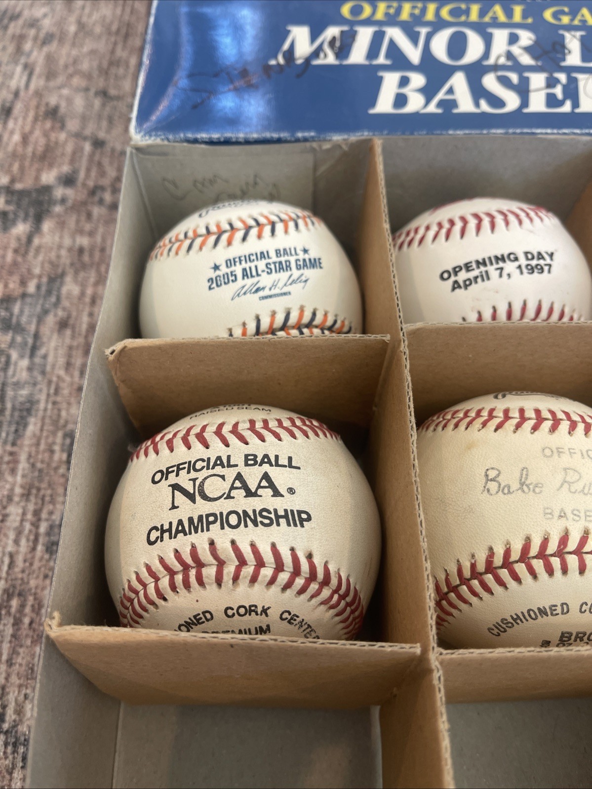 10 Rawlings Official Game Balls Minor League Baseballs Arizona Fall League W/Box