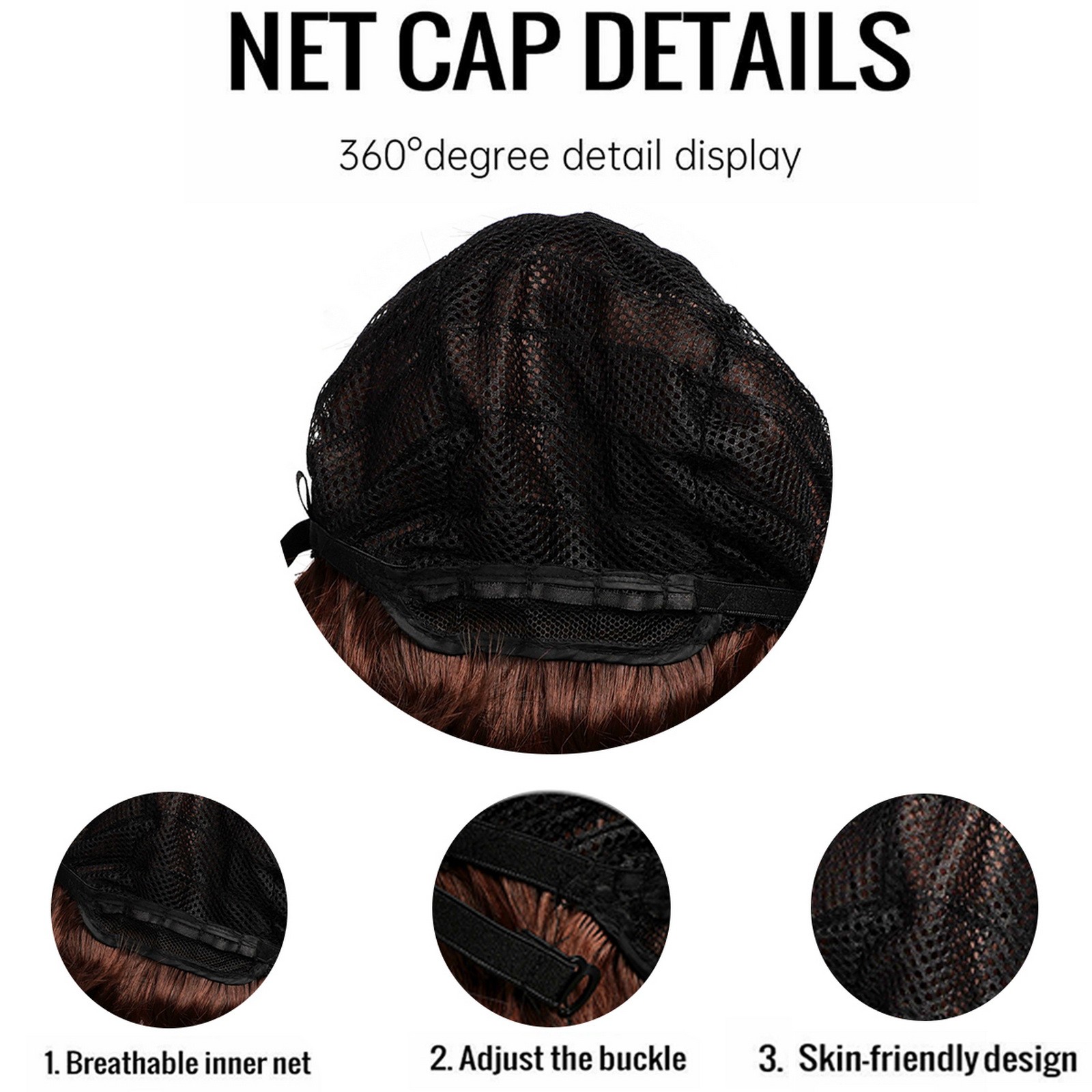 New Synthetic Brunette Wig for Girl|Shoulder Length Brown Wig for Daily Use US