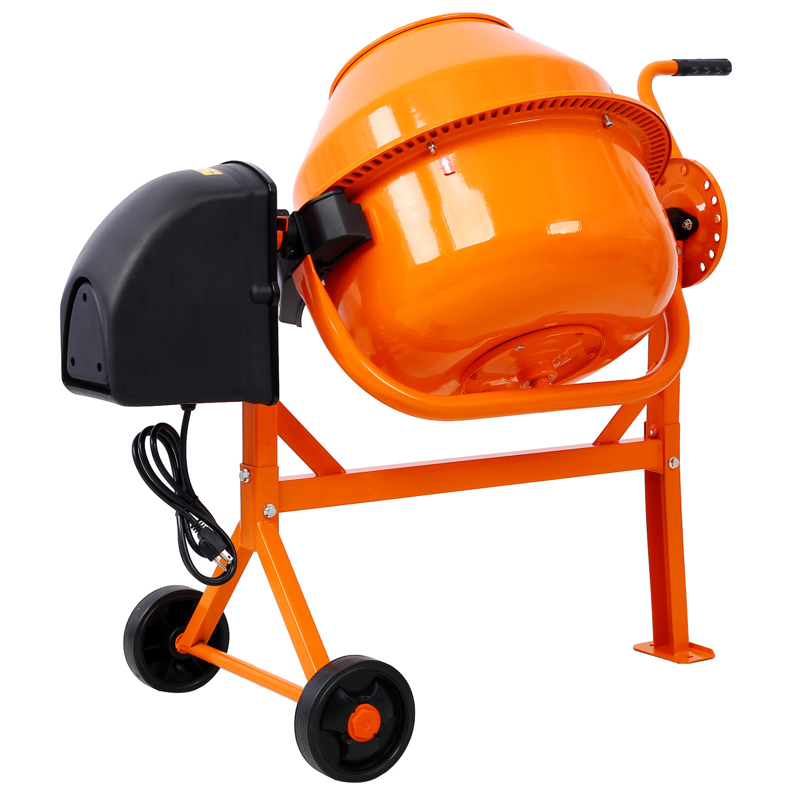 Portable Cement Mixer 3 Cu. Ft Electric Concrete Mixer Machine Mortar Stone Mix