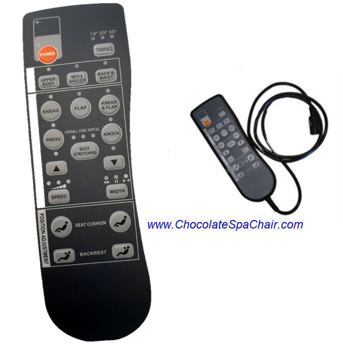 Remote plastic sticker pad face mark Cadi Celio Moon massage pedicure spa chair