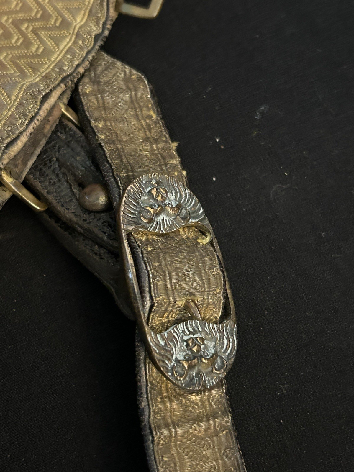 UNCOMMON! Victorian British Royal Artillery Officer Dress Parade Belt/Buckle