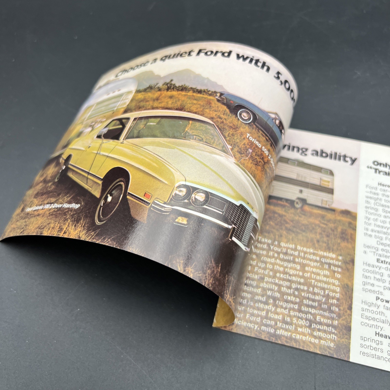 Vtg Orig Dealership Advertising Ford Recreation Vehicle Trailers Camper Brochure