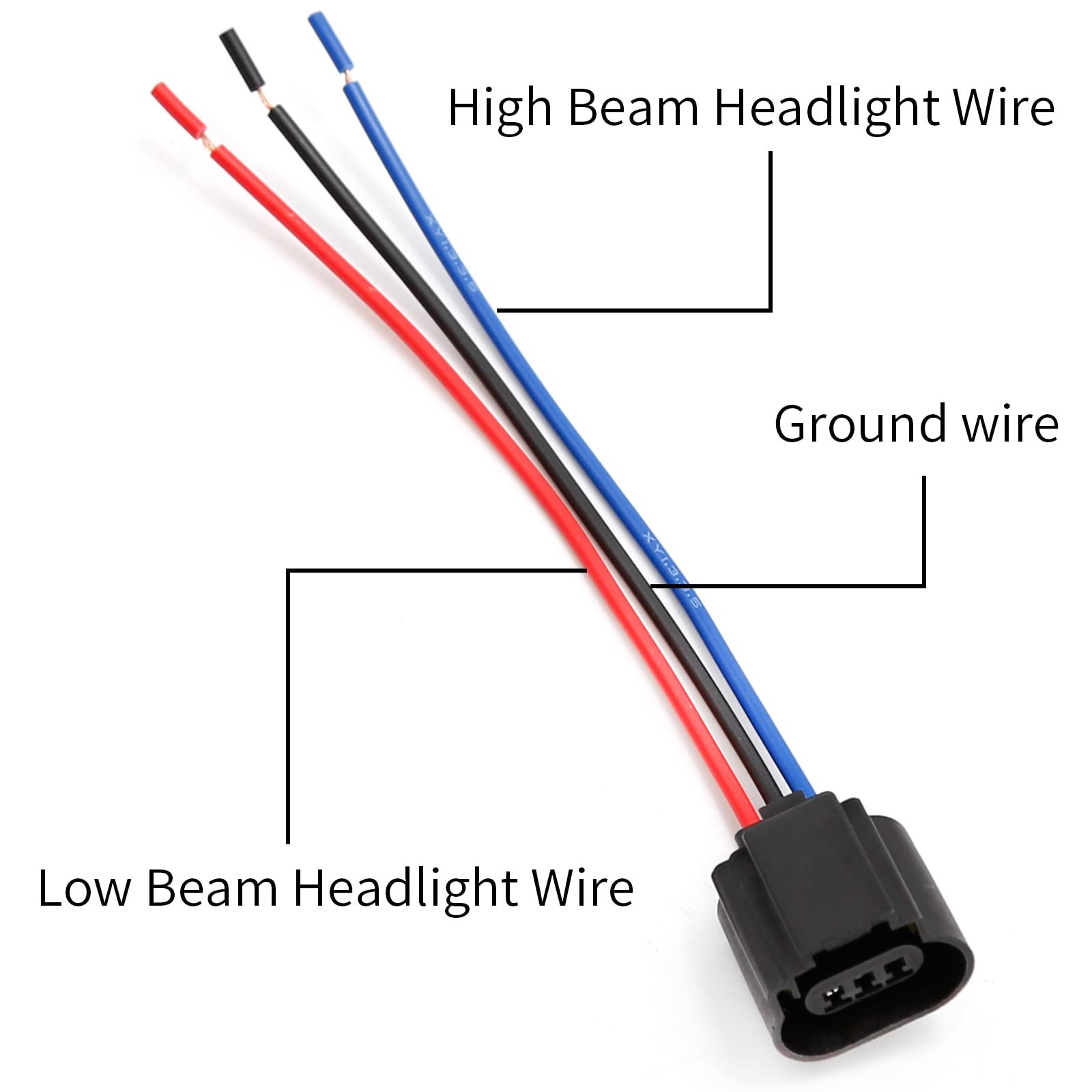 4Pack H13 9008 Headlight Socket Wiring Harness Adapter