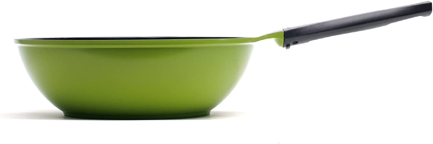 Green Earth Wok by Ozeri, Ceramic Non-Stick (PTFE and PFOA Free) - FREE SHIPPING