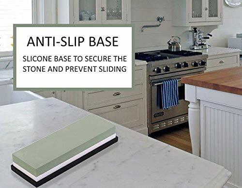 Knife Sharpening 1000/6000 Grit Stone Kitchen Double Side Polishing Sharpener US