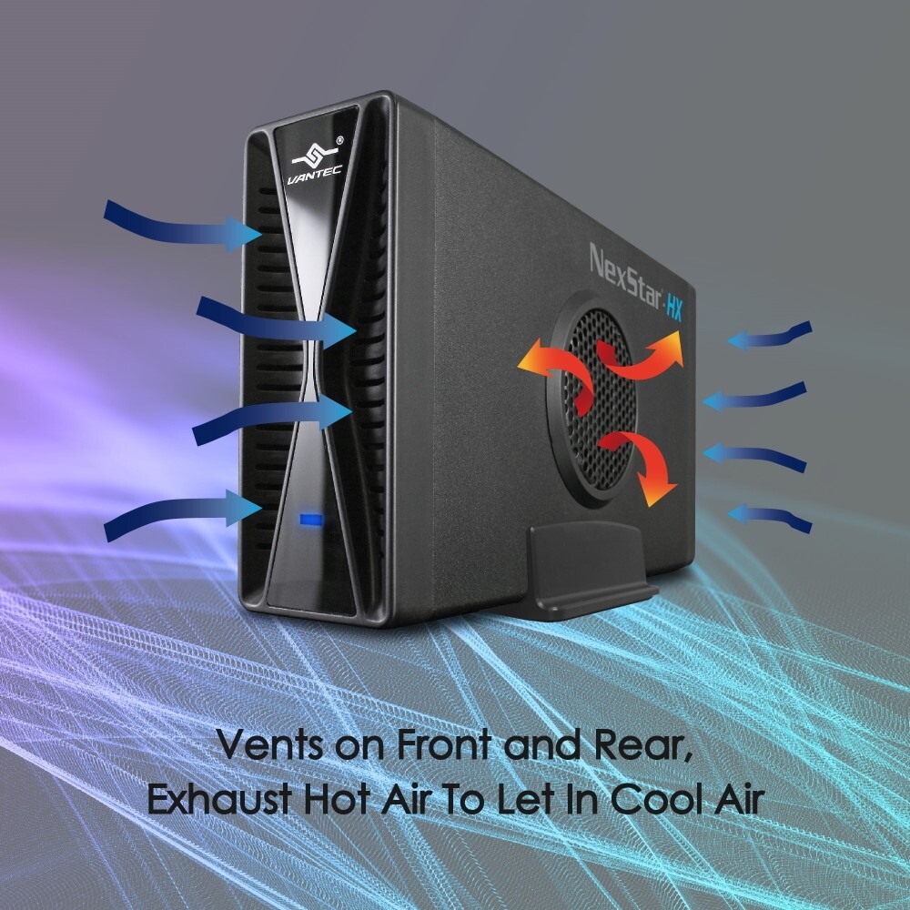 NexStar® HX, 3.5" SATA III Hard Drive Enclosure USB 3.0 With Fan