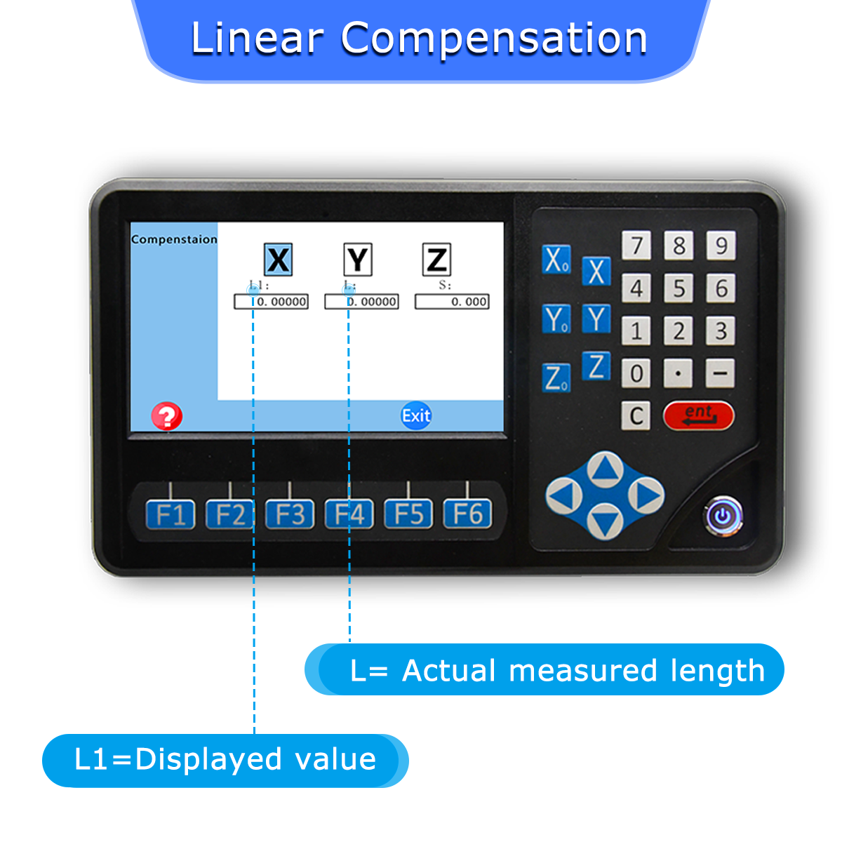 1UM Magnetic Scale Digital Readout 3Axis 2Axis DRO Display fo CNC Milling Lathe