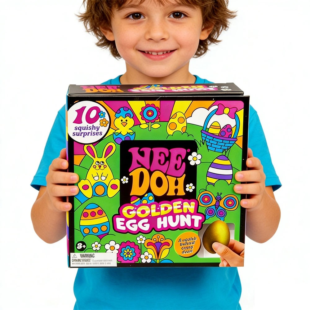 2026 NeeDoh Easter Golden Egg Hunt Mystery 10 Squishy Surprises Collectible Gift
