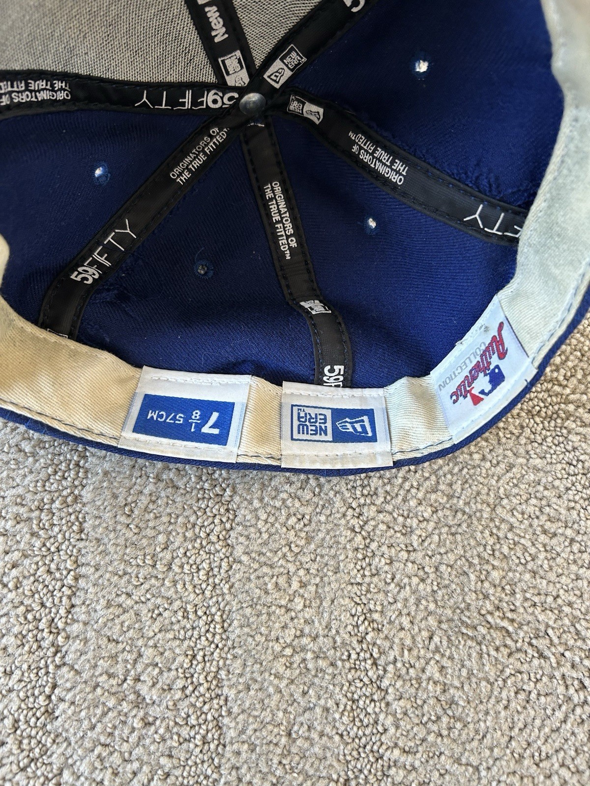 Tom Glavine Game Used Worn 2006 Mets Hat Steiner LOA