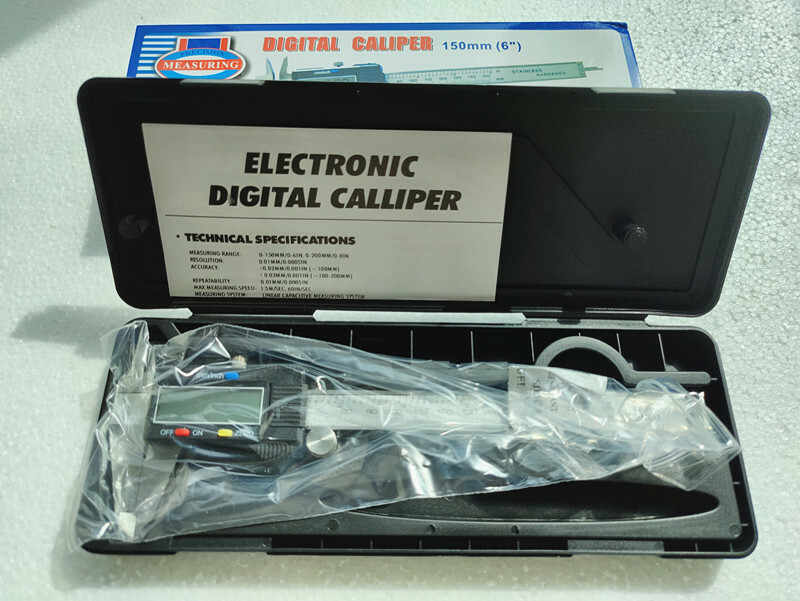 LED Digital Caliper Vernier 6" 150mm CNC Electronic Micrometer Ruler Gauge Meter