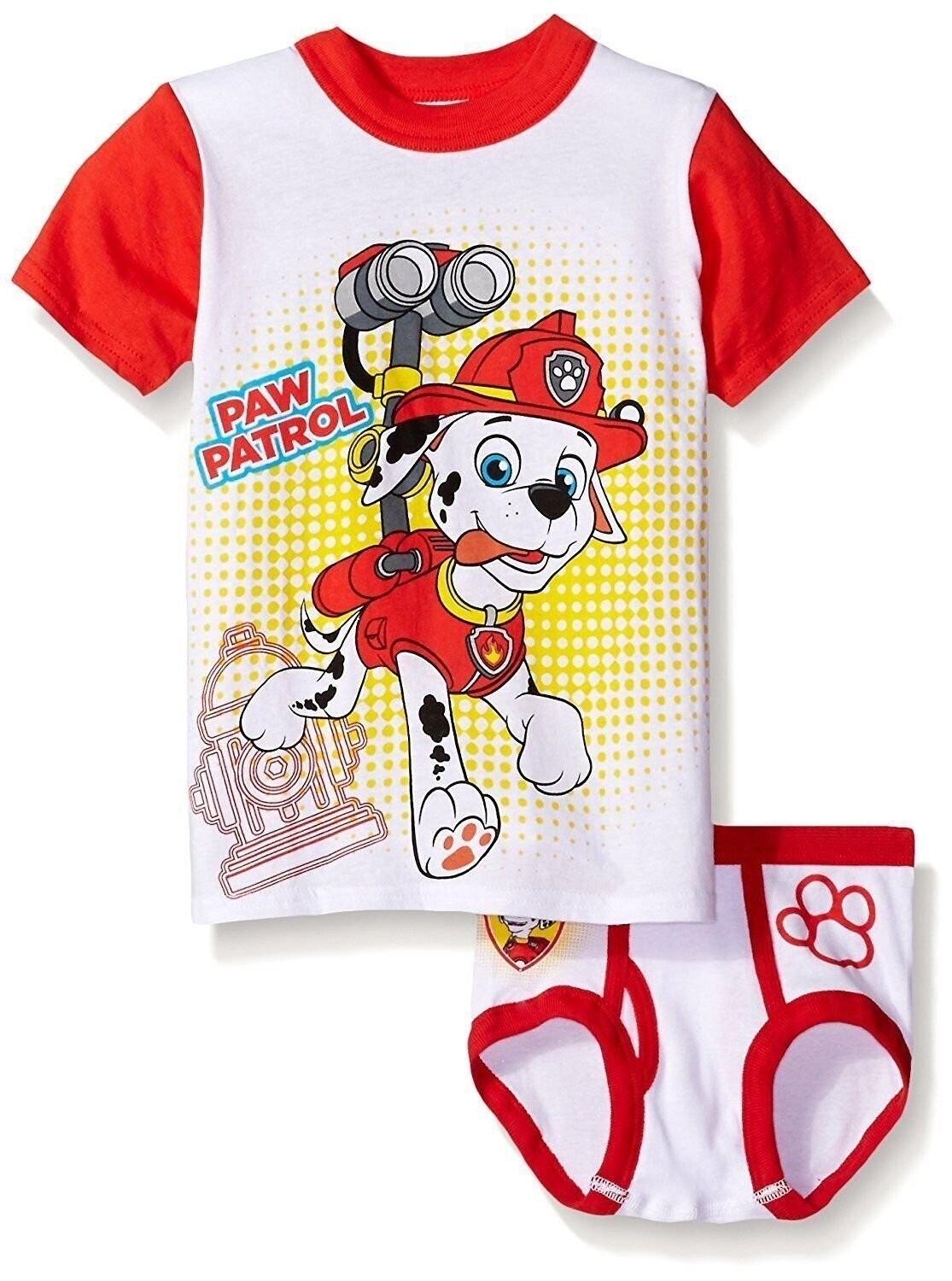 Nickelodeon Paw Patrol Boys' Marshall Underwear and T-Shirt Set Sizes 2T/3T & 4T