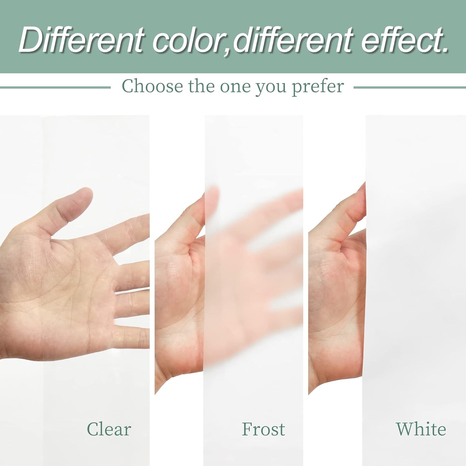 Clear Shower Curtain Liner with 3 Magnets, 72x72 Premium Flexible Sturdy Plastic