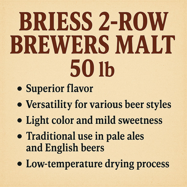 Briess Briess 2-Row Brewers Malt 50 lb