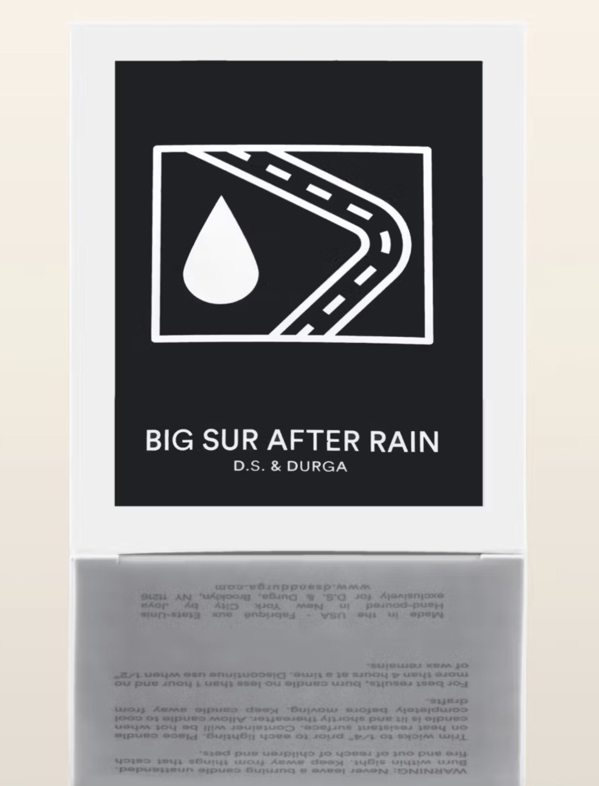 DS and Durga Big Sur After Rain Candle 7oz NEW IN BOX