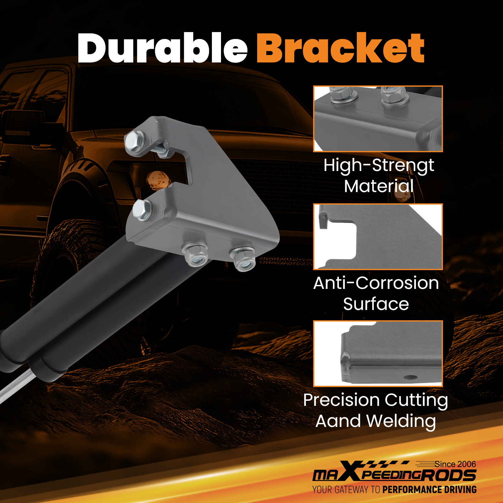 Dual Steering Stabilizer For Jeep Wrangler YJ 4WD 1987-1995 w/ 4-6.5" Lift