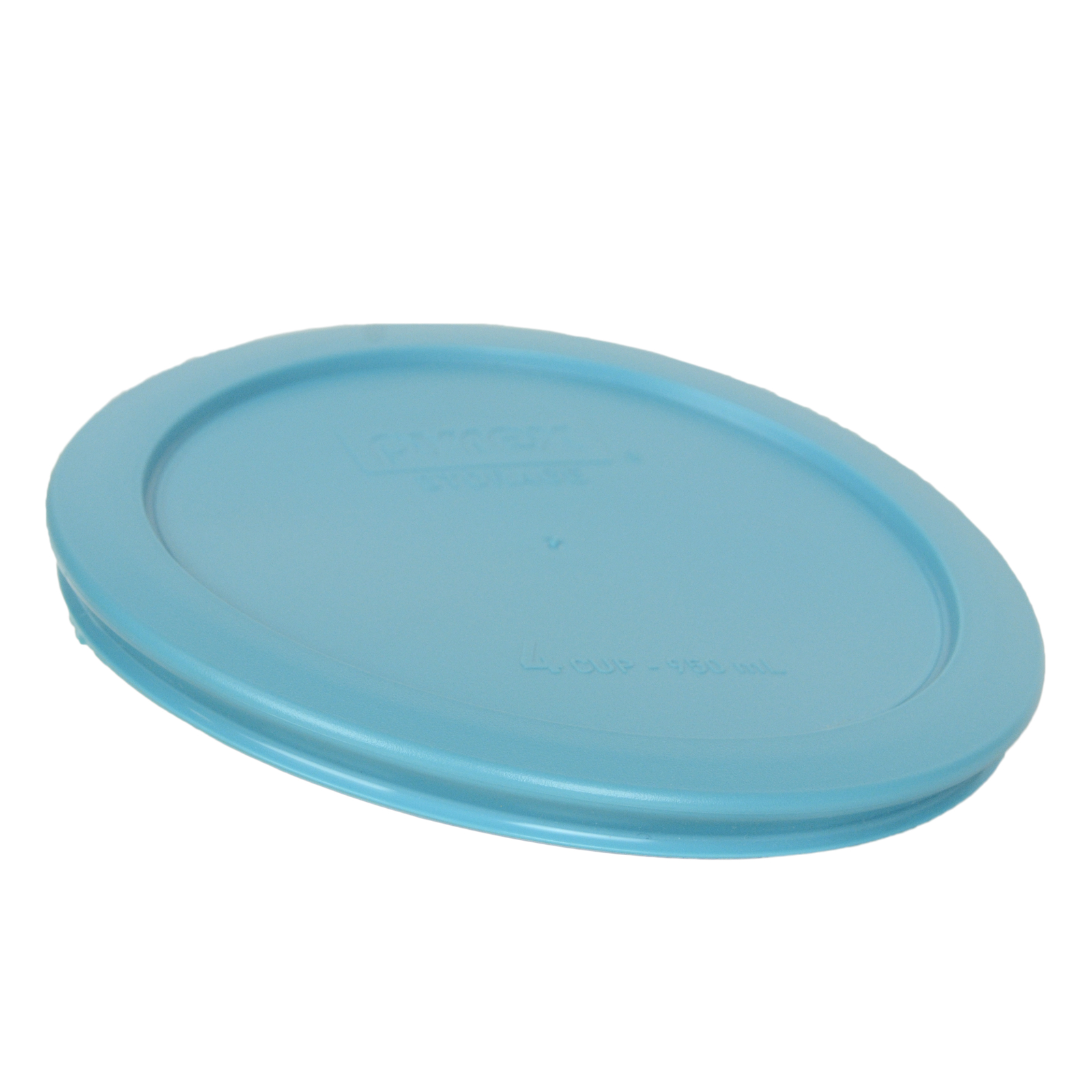 Pyrex 7201-PC 6" Surf Blue Plastic Storage Cover Lid 3PK for 4 Cup Glass Bowl