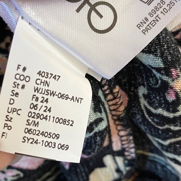 Jessica Simpson Julia Fringe Fairy Whimsigoth Kimono Women S/M Black Floral Boho