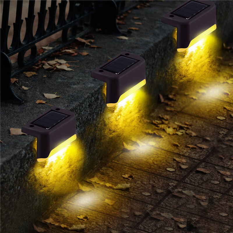 Outdoor Solar LED Deck Lights Garden Path Patio Pathway Stairs Step Fence Lamp