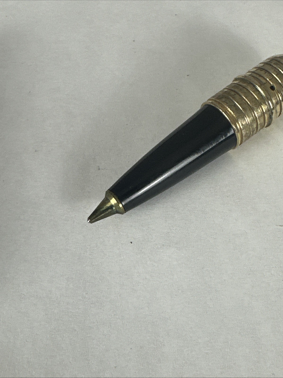 Antique Art Nouveau Ornate Gold Tone Filigree Chatelaine Pen Jeweled Case