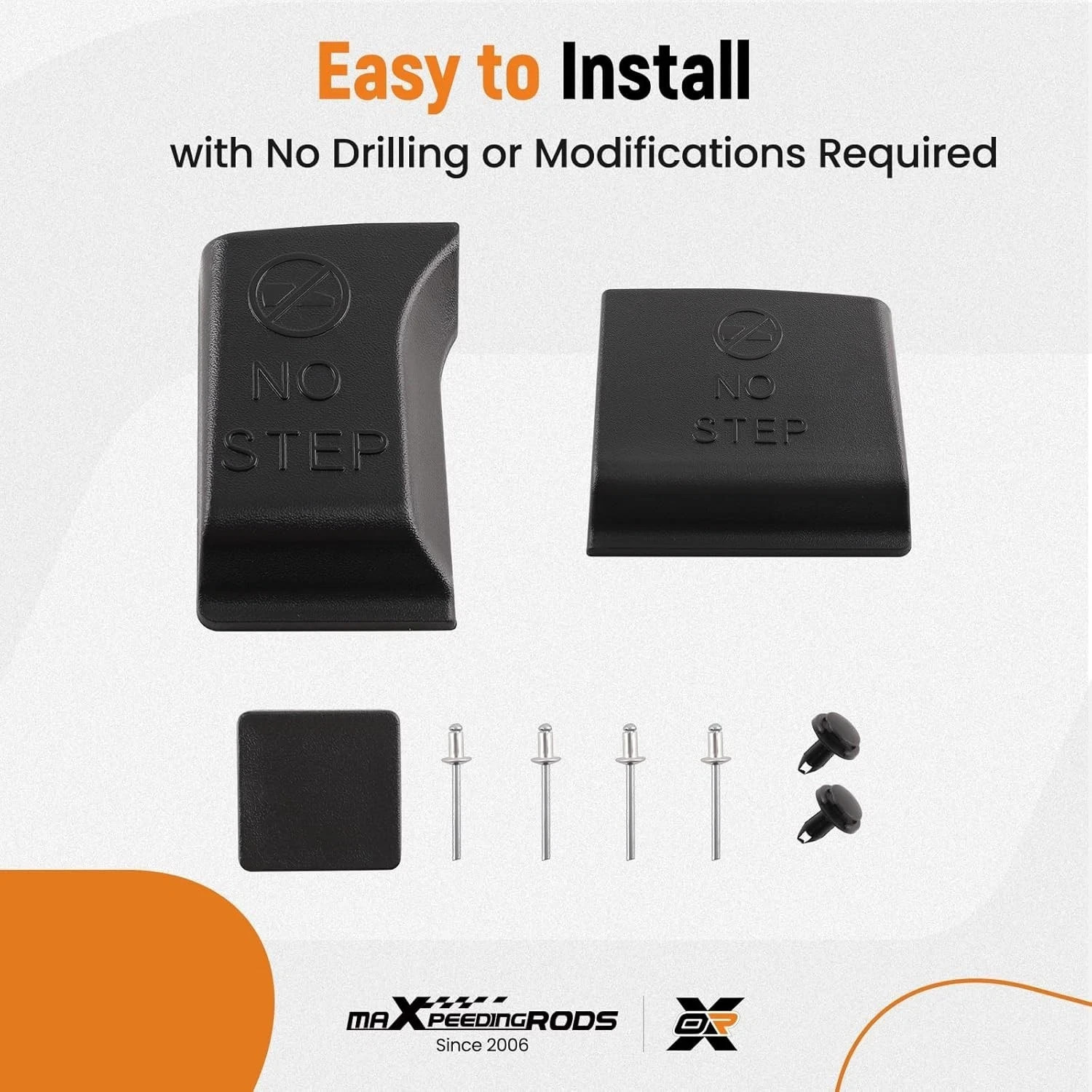 Tailgate Step Trim Cover Kit for Ford F150 2021-2023 Flex Step Center Cap