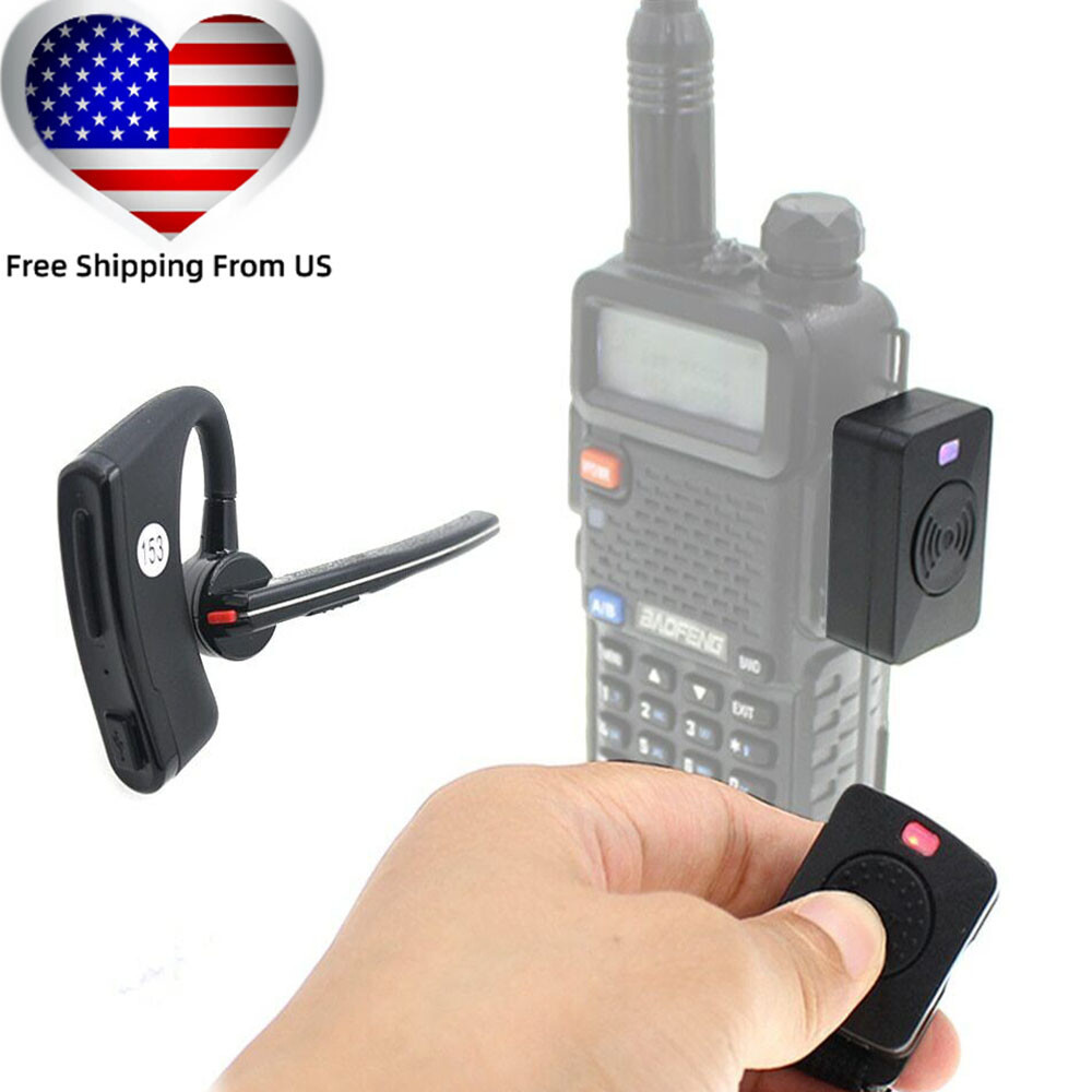 Anysecu Wireless PTT Bluetooth Earphone K1 Plug For Baofeng 5R TYT Walkie Talkie