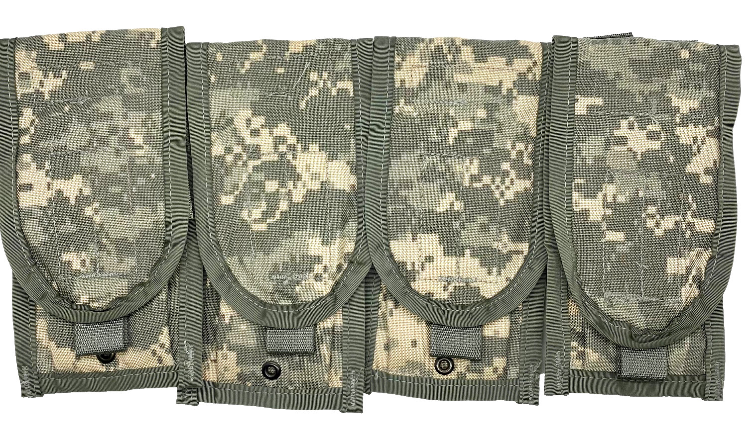 4 X US ARMY MOLLE M 4 DOUBLE MAGAZINE POUCH 2 Mag Military ACU Camo VGC / EXC