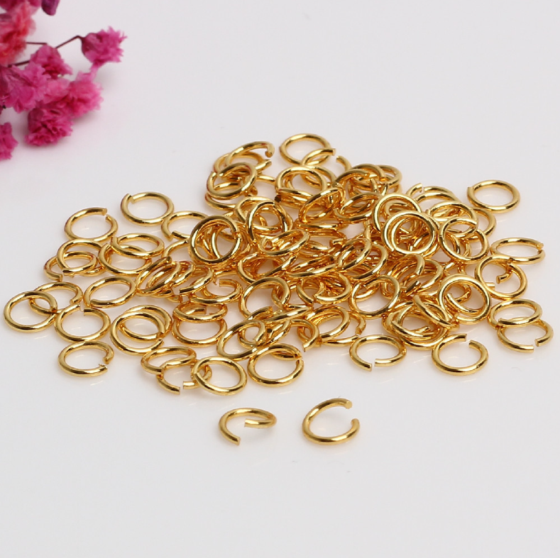 20Pcs DIY 18K Gold Filled Brass Open Jump Rings Jewelry Making Findings PE30