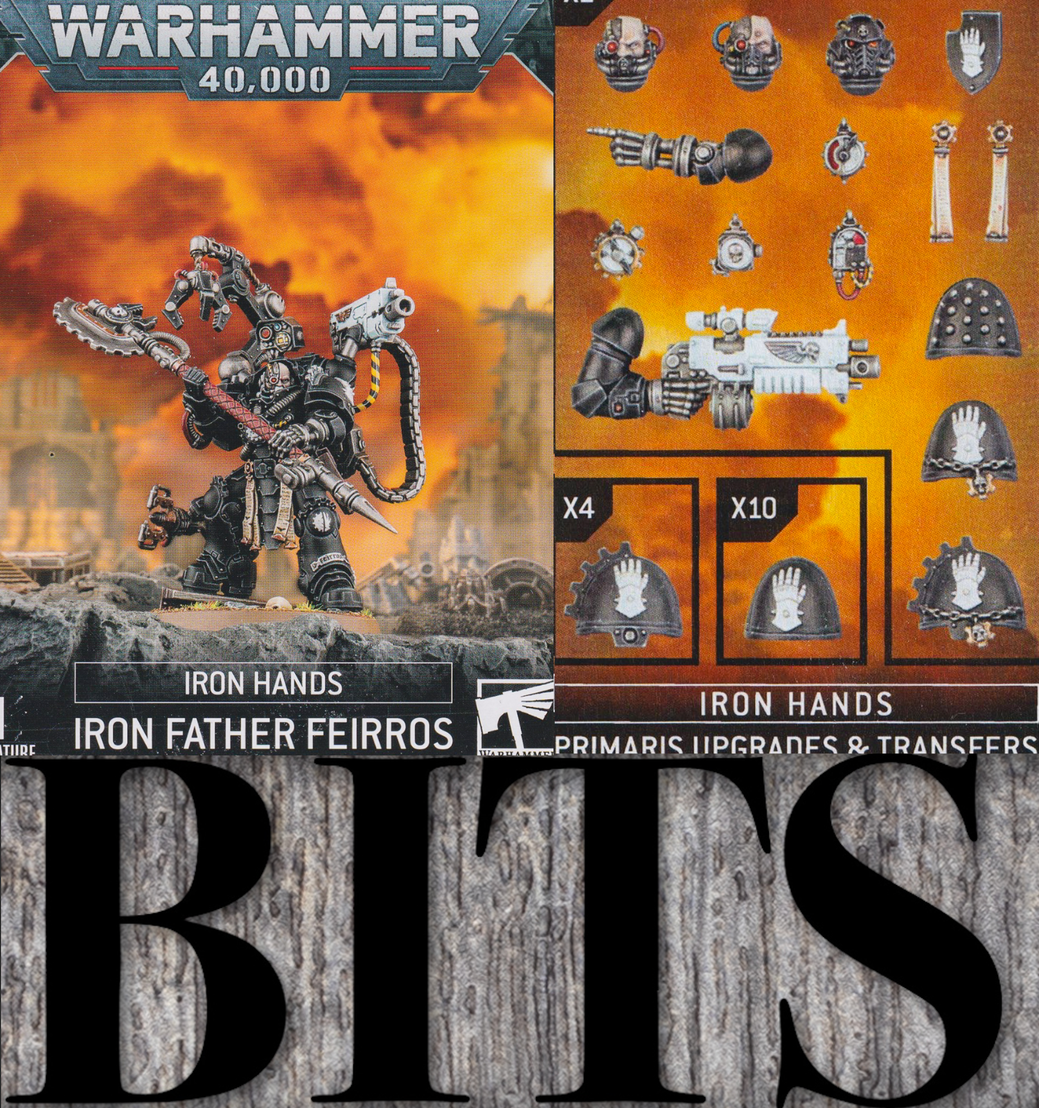 Warhammer 40K Primaris Space Marine IRON FATHER FEIRROS IRON HAND UPGRADE Bit