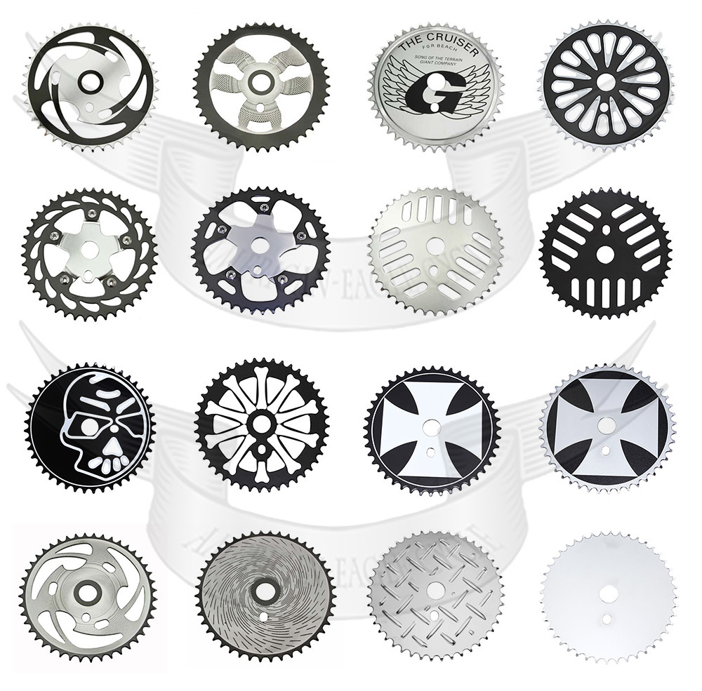 NEW! Sprocket Chainring 44T Bicycle Lowrider Cruiser BMX Chopper In Many Styles.