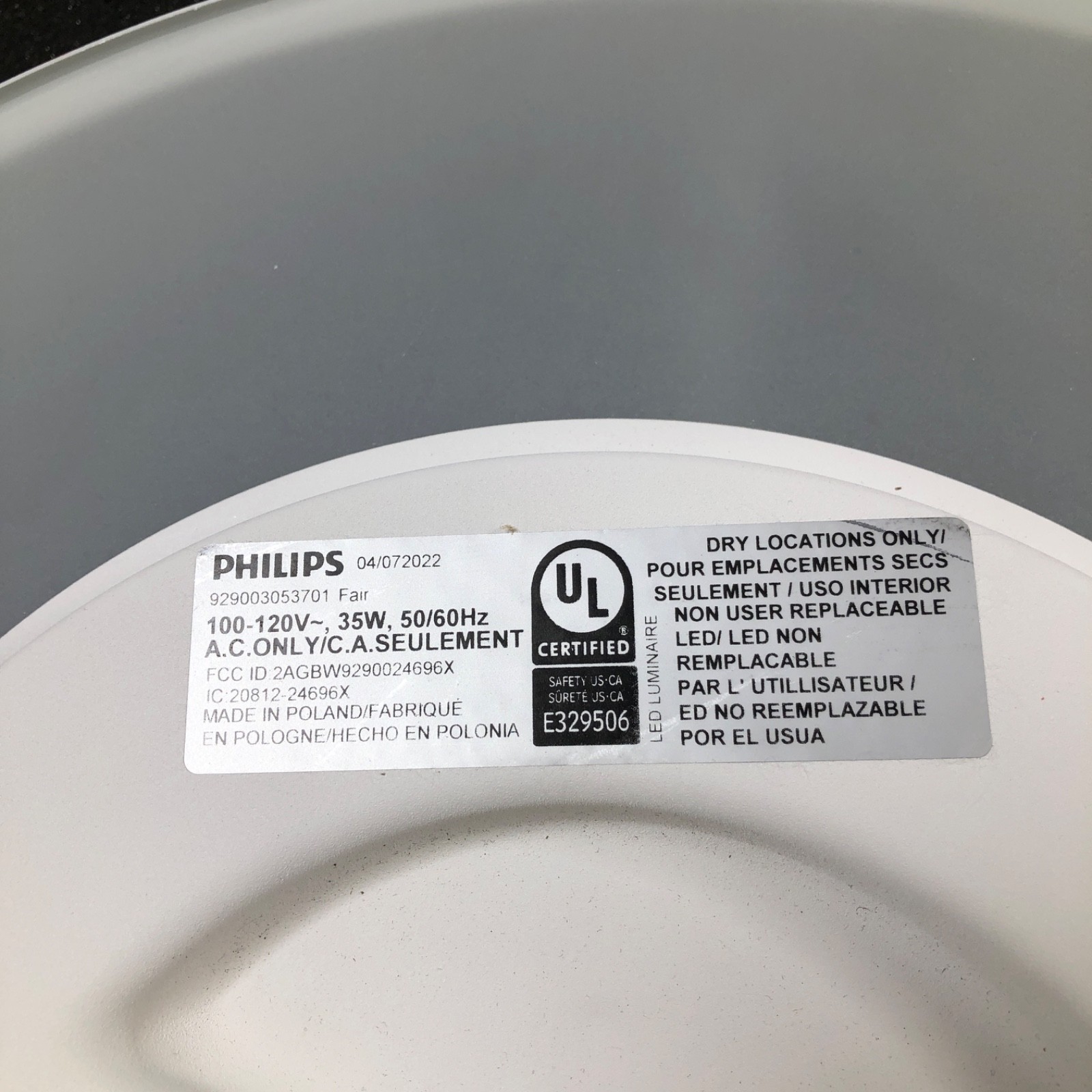 Philips Hue White Ambiance Fair Flushmount Ceiling - Aluminum